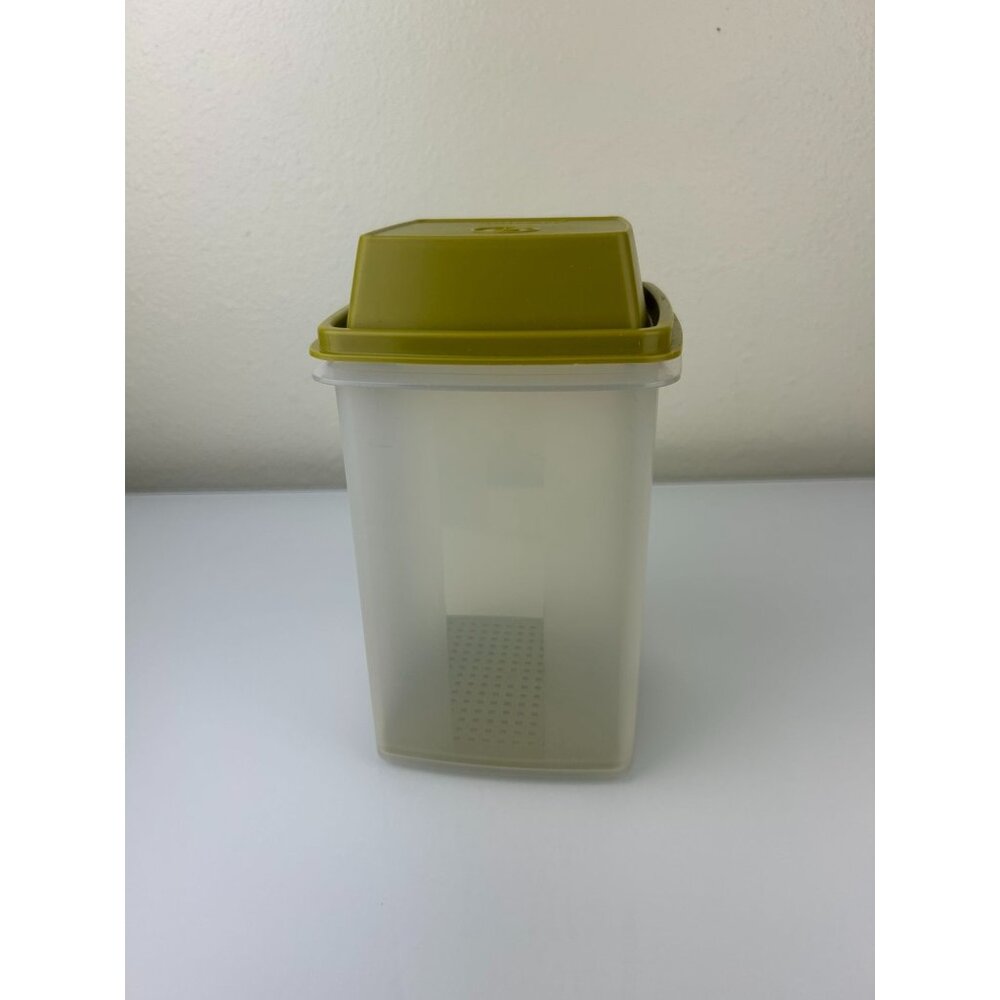 Vintage 70s Tupperware Pick-a-Deli Pickle Keeper Strainer Avacado Green Retro - Picture 13 of 13